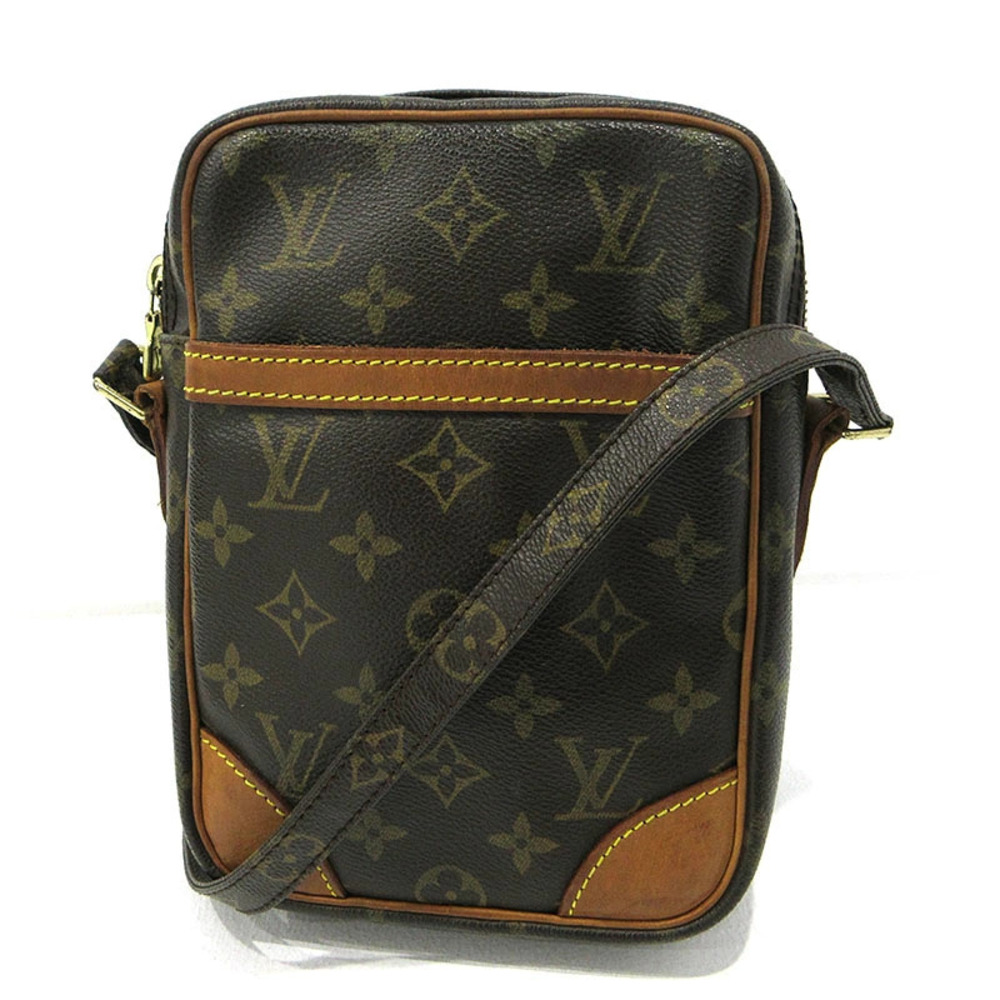 LOUIS VUITTON Monogram Danube Shoulder Bag Brown